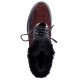 Ghete piele naturala dama bordo Rieker iarna 93312-35-Bordo