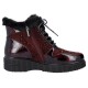 Ghete piele naturala dama bordo Rieker iarna 93312-35-Bordo