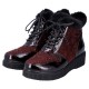 Ghete piele naturala dama bordo Rieker iarna 93312-35-Bordo