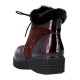 Ghete piele naturala dama bordo Rieker iarna 93312-35-Bordo