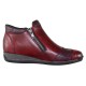 Ghete piele naturala dama bordo Rieker iarna imblanite 44281-35-Red