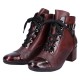 Ghete piele naturala dama bordo Rieker iarna imblanite 70201-35-Bordo