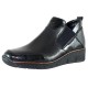 Ghete piele naturala dama negru Rieker iarna 53786-00-Black