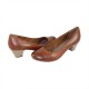 Pantofi piele naturala dama maro Marco Tozzi toc mic 2-22307-34-MuscatAntic