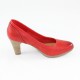 Pantofi piele naturala dama rosu Marco Tozzi toc mediu 2-22423-22-ChiliAntic