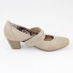 Pantofi piele naturala dama bej Marco Tozzi toc mic 2-24416-22-PepperAntic