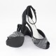 Sandale dama negru multicolor Marco Tozzi 2-28300-22-BlackComb