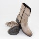 Ghete piele naturala dama bej Marco Tozzi iarna 2-25343-27-Taupe