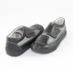 Pantofi piele naturala copii negru gri Marelbo 107-NegruGri