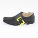 Pantofi piele naturala copii baieti negru Marelbo 111-Negru