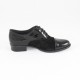 Pantofi piele intoarsa dama negru Nicolis lac 50631-Negru-Lac-Velur