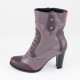 Ghete piele naturala dama gri violet Nike Invest iarna G264-VioletGri