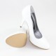 Pantofi piele naturala dama alb Nike Invest toc inalt M129-Alb