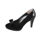 Pantofi piele intoarsa dama negru Nike Invest toc mediu M410-NPB