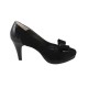 Pantofi piele intoarsa dama negru Nike Invest toc mediu M410-NPB