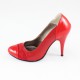 Pantofi piele naturala dama rosu Nike Invest toc inalt M420-R-L-B