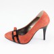 Pantofi piele intoarsa dama coral Nike Invest toc inalt M423-CRZ-B