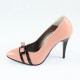 Pantofi piele naturala dama roz Nike Invest toc inalt M423-Roz-N-L
