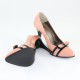 Pantofi piele naturala dama roz Nike Invest toc inalt M423-Roz-N-L