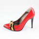Pantofi piele naturala dama rosu Nike Invest toc inalt M424-R-Gal-L