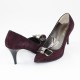 Pantofi piele intoarsa dama violet Nike Invest toc inalt M427-Gre-B