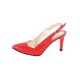 Pantofi piele naturala dama rosu Nike Invest toc mediu S620-RL