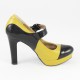 Pantofi piele naturala dama multicolor Nike invest toc inalt M292-MSN