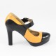 Pantofi piele naturala dama multicolor Nike invest toc inalt M292-PNB