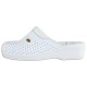 Saboti piele naturala alb Scholl medicinali F20002-1065-370-Clog-Back-Guard-White