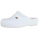 Saboti piele naturala alb Scholl medicinali F20002-1065-370-Clog-Back-Guard-White