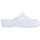 Saboti piele naturala alb Scholl medicinali F20002-1065-370-Clog-Back-Guard-White