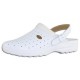 Saboti piele naturala alb Scholl medicinali F23927-1065-360-Clog-racy-White