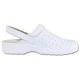 Saboti piele naturala alb Scholl medicinali F23927-1065-360-Clog-racy-White