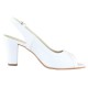 Pantofi piele naturala dama alb Arco shoes toc mediu 609-Alb