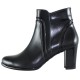 Botine piele naturala dama elegante negru Arco shoes CF-818-Negru