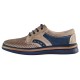 Pantofi piele naturala barbati maro bleumarin Dogati shoes DC-218-08-53