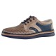 Pantofi piele naturala barbati maro bleumarin Dogati shoes DC-218-08-53