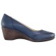 Pantofi piele naturala dama bleumarin Dogati shoes toc mediu 5055-V-Blue