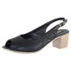 Pantofi piele naturala dama negru Dogati shoes toc mic 669-01-Negru