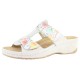 Saboti piele intoarsa dama bej multicolor Dr. Batz medicinali Imola-Beige-Mix