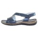 Sandale piele naturala dama bleumarin Elvis 47734-Blue