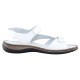 Sandale piele naturala dama alb Elvis 47737-Bianco