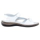 Sandale piele naturala dama alb Elvis 47737-Bianco