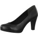 Pantofi piele naturala dama negru Marco Tozzi toc mediu 2-22408-20-002-Black-Antic