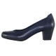 Pantofi piele naturala dama bleumarin Marco Tozzi toc mediu 2-22420-32-805-navy