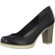 Pantofi dama negru Marco Tozzi toc mediu 2-22435-20-002-Black-Antic
