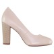 Pantofi piele naturala dama roz Marco Tozzi toc inalt 2-22438-22-521-rose