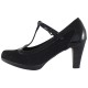 Pantofi dama negru Marco Tozzi toc mediu 2-24411-21-098-Black