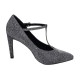 Pantofi dama gri Marco Tozzi toc inalt 2-24401-27-297-Grey-Metallic