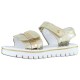 Sandale piele naturala copii fete alb auriu Melania ME4030D9E-A-Gold